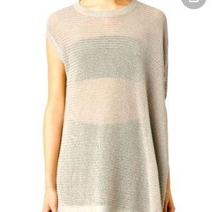 All Saints Aster Asymmetric Cotton knitTee